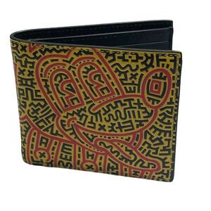 Coach Mickey Mouse X Keith Haring Billfold Wallet